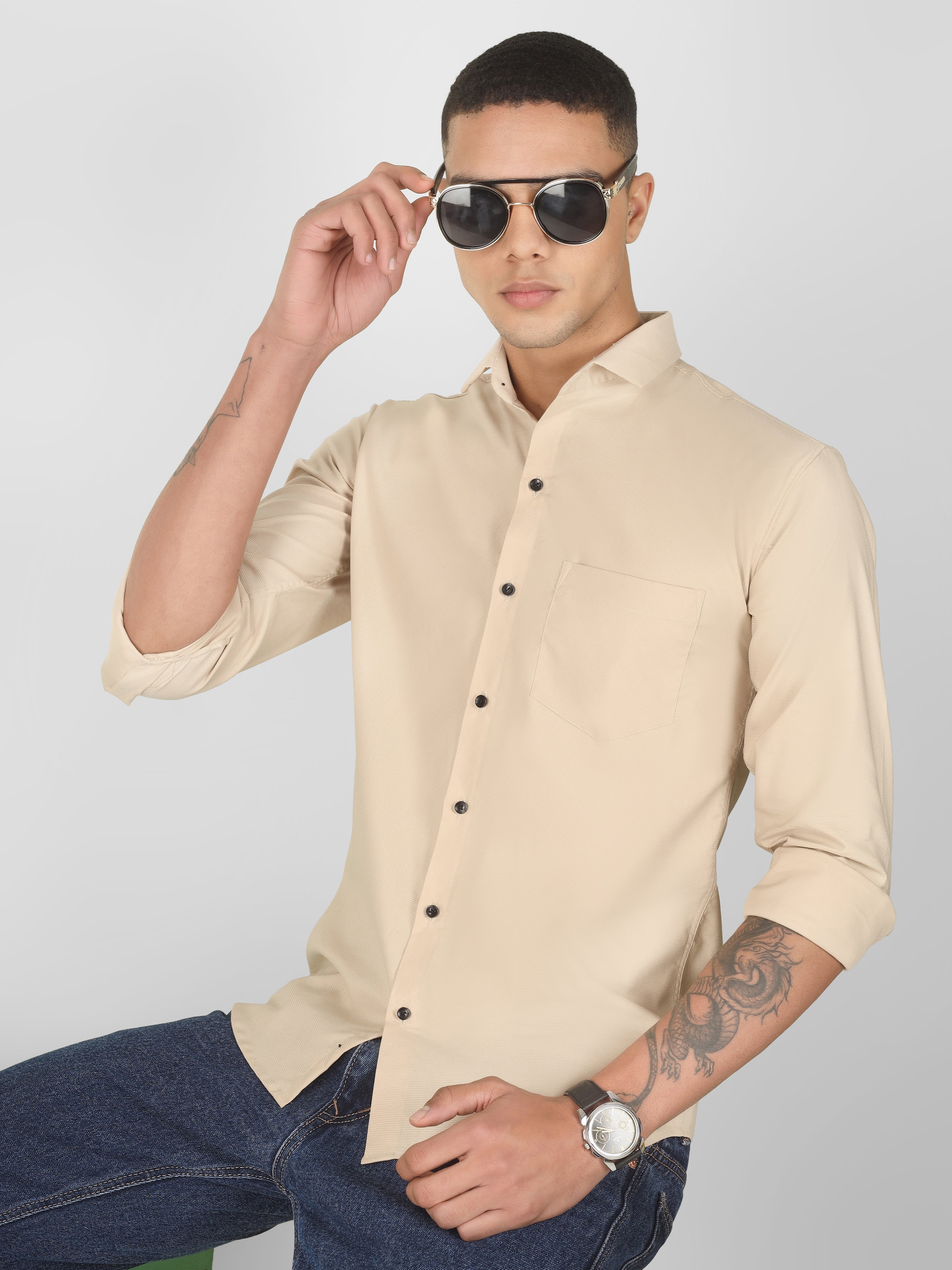 Beige Shirt