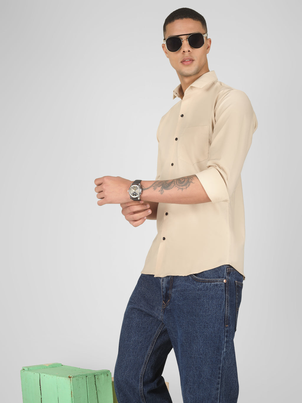 Beige Shirt