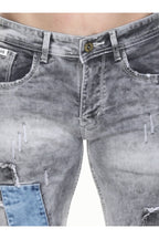 Men Skinny Mid Rise Grey Jeans